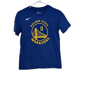 Nike Golden State Warriors Tee Klay Thompson Shirt Youth M 10-12 Blue Yellow